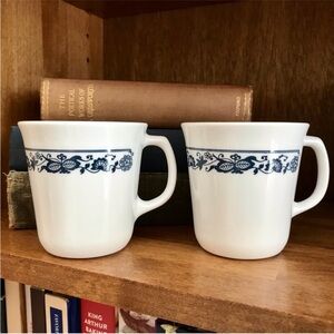 Corning Old Town Blue Mugs